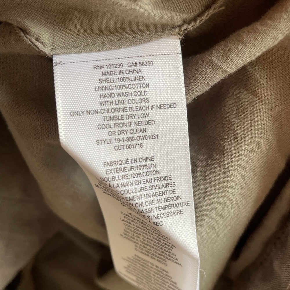 Joie Kendora Linen Cargo Jacket in Fatigue - Picture 8 of 8